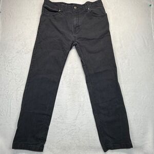 Prana‎ Breathe Slim Fit Pants Organic Cotton Blend Black Jeans 38x32